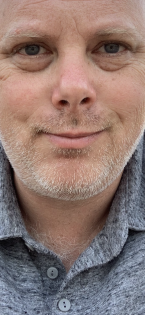 A man face close up